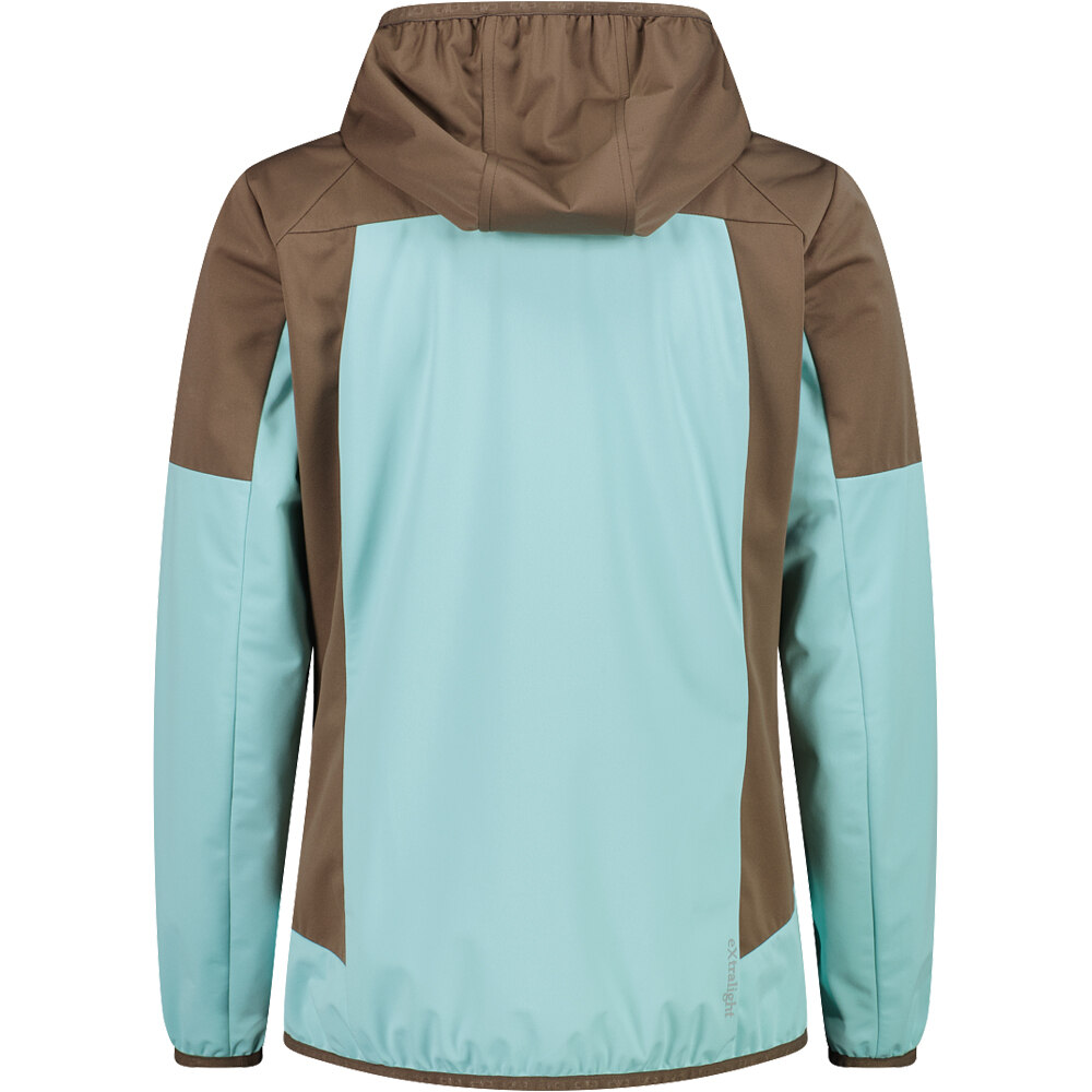 Cmp chaqueta impermeable mujer WOMAN JACKET FIX HOOD vista trasera