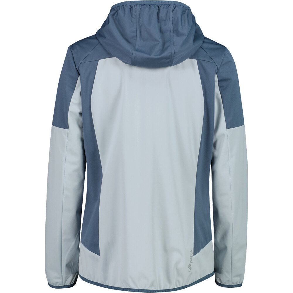 Cmp chaqueta impermeable mujer WOMAN JACKET FIX HOOD vista trasera