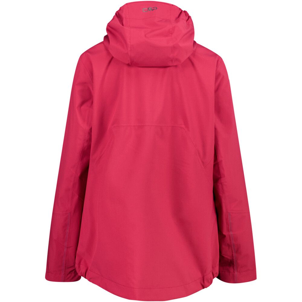 Cmp chaqueta impermeable mujer WOMAN JACKET FIX HOOD vista trasera