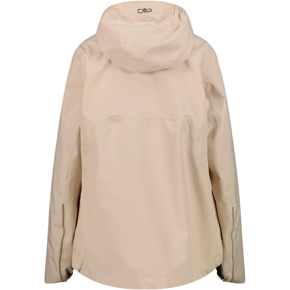 Cmp chaqueta impermeable mujer WOMAN JACKET FIX HOOD vista trasera
