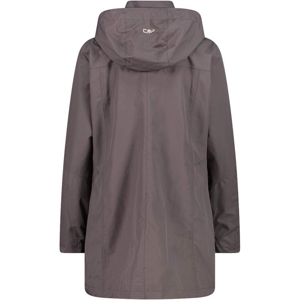 Cmp chaqueta impermeable mujer WOMAN JACKET SNAPS HOOD vista trasera