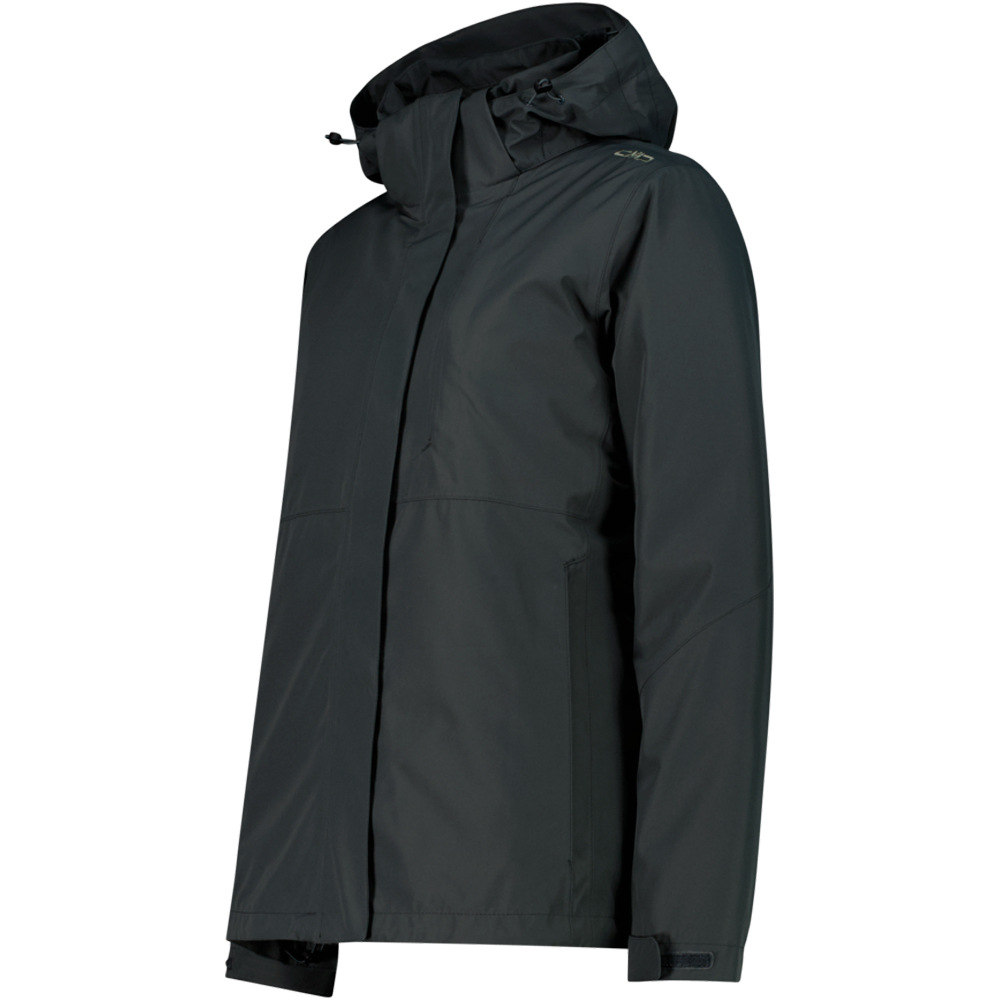 Cmp chaqueta impermeable mujer WOMAN JACKET ZIP HOOD DETACHBLE INN.JACKET vista detalle