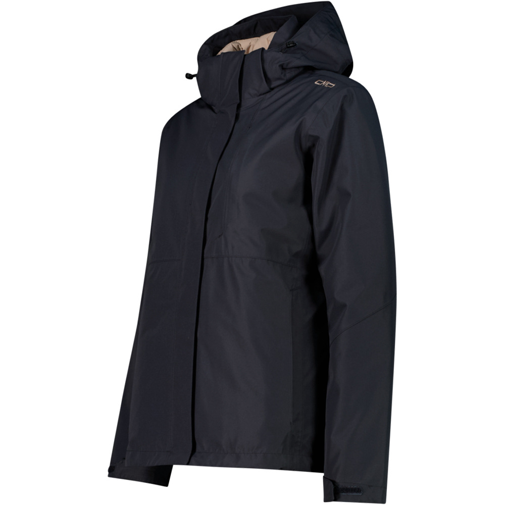 Cmp chaqueta impermeable mujer WOMAN JACKET ZIP HOOD DETACHBLE INN.JACKET vista detalle