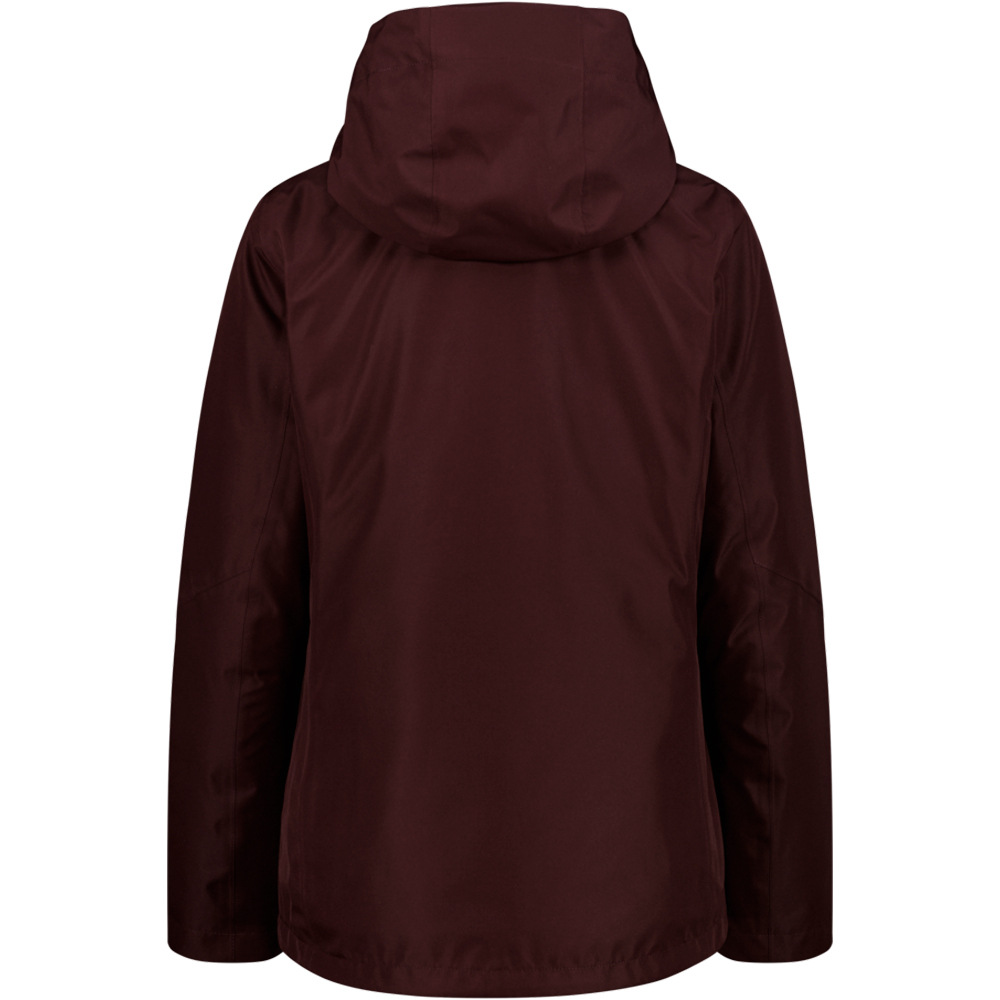 Cmp chaqueta impermeable mujer WOMAN JACKET ZIP HOOD DETACHBLE INN.JACKET vista trasera