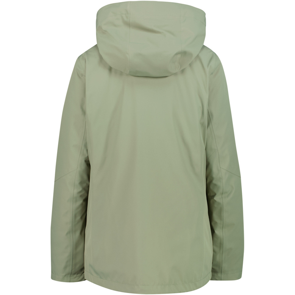 Cmp chaqueta impermeable mujer WOMAN JACKET ZIP HOOD DETACHBLE INN.JACKET vista trasera