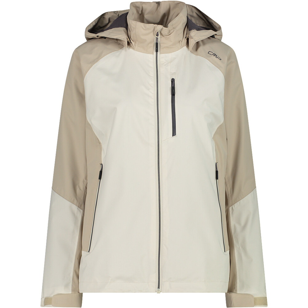 Cmp chaqueta impermeable mujer WOMAN JACKET ZIP HOOD vista frontal