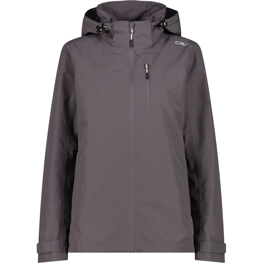 Cmp chaqueta impermeable mujer WOMAN JACKET ZIP HOOD vista frontal