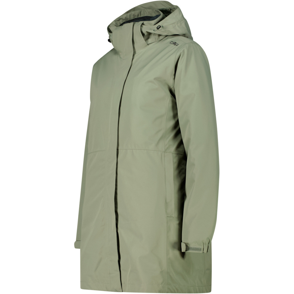 Cmp chaqueta impermeable mujer WOMAN PARKA ZIP HOOD DETACHABLE INN.JACKET vista detalle