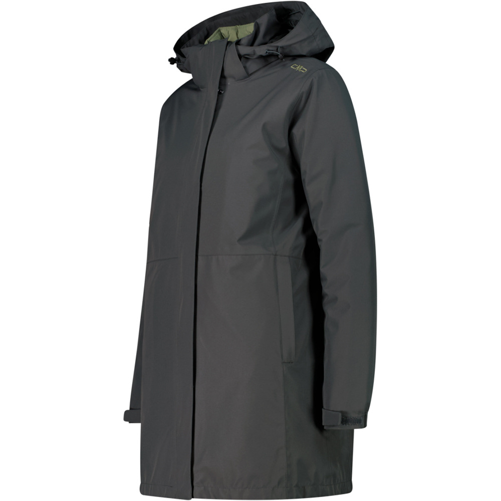 Cmp chaqueta impermeable mujer WOMAN PARKA ZIP HOOD DETACHABLE INN.JACKET vista detalle