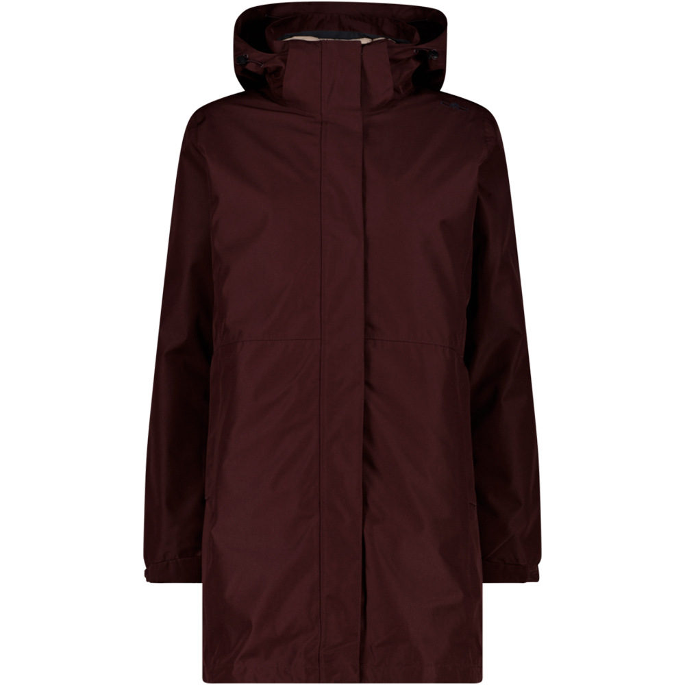 Cmp chaqueta impermeable mujer WOMAN PARKA ZIP HOOD DETACHABLE INN.JACKET vista frontal