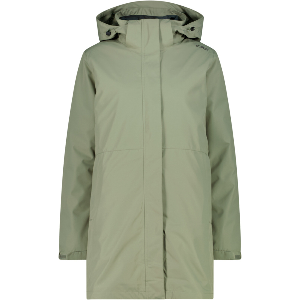 Cmp chaqueta impermeable mujer WOMAN PARKA ZIP HOOD DETACHABLE INN.JACKET vista frontal