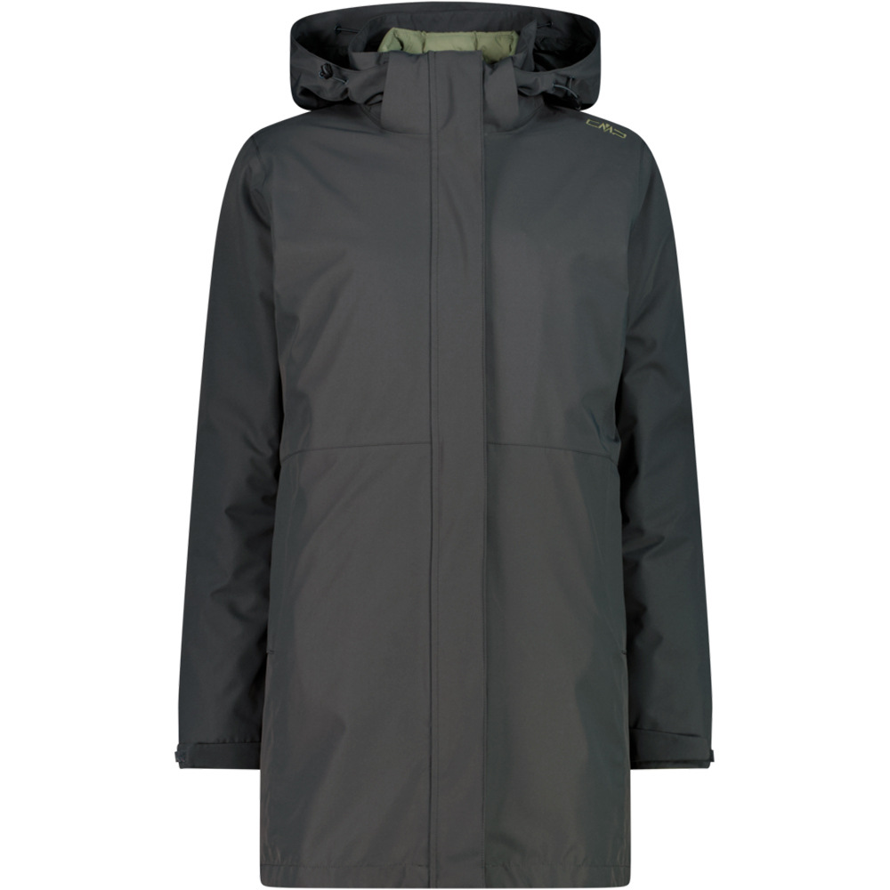 Cmp chaqueta impermeable mujer WOMAN PARKA ZIP HOOD DETACHABLE INN.JACKET vista frontal