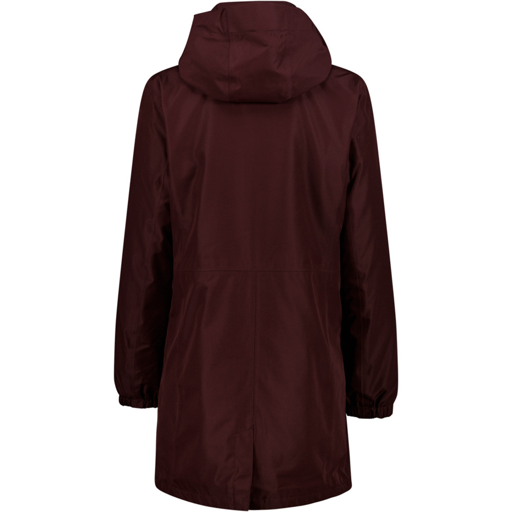 Cmp chaqueta impermeable mujer WOMAN PARKA ZIP HOOD DETACHABLE INN.JACKET vista trasera