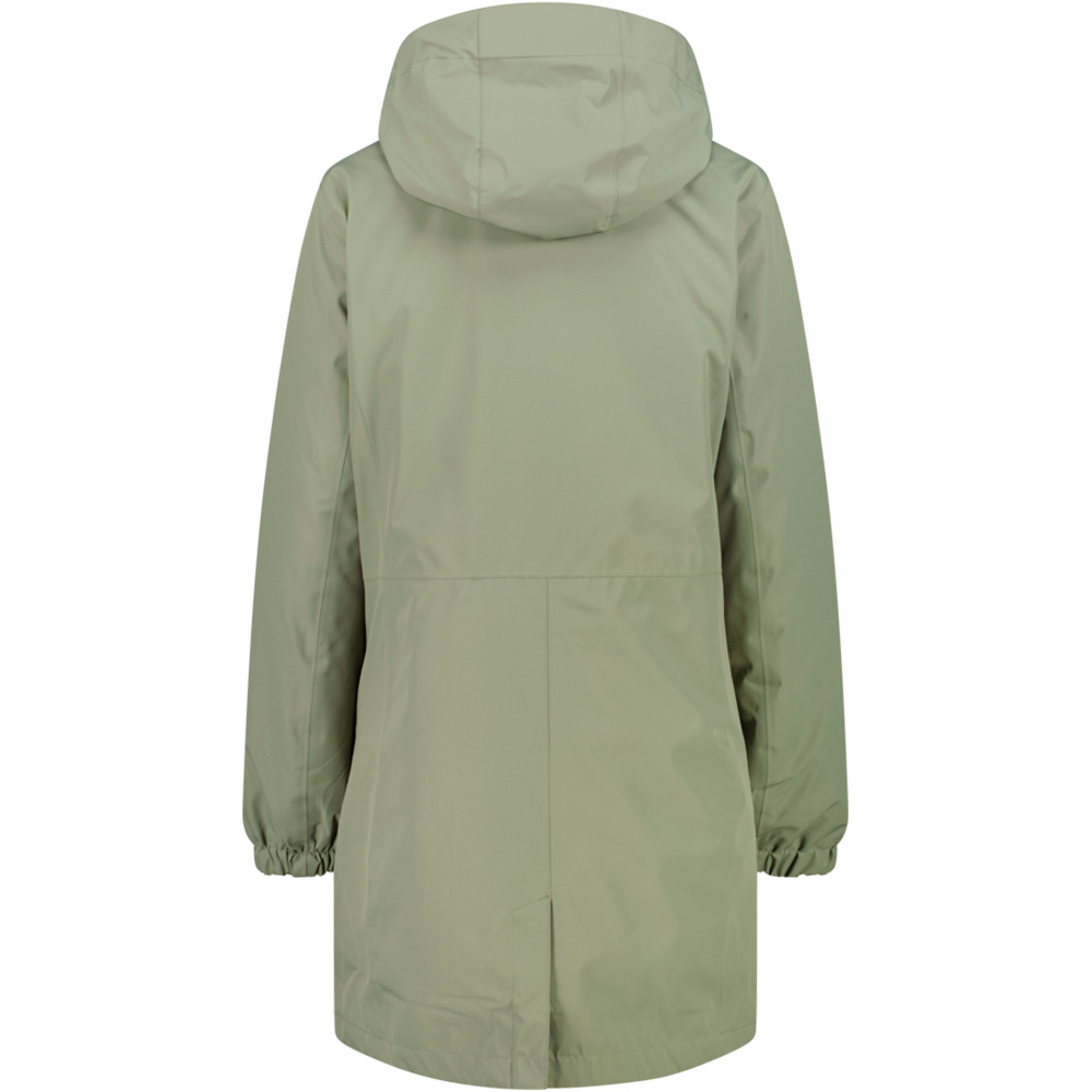 Cmp chaqueta impermeable mujer WOMAN PARKA ZIP HOOD DETACHABLE INN.JACKET vista trasera