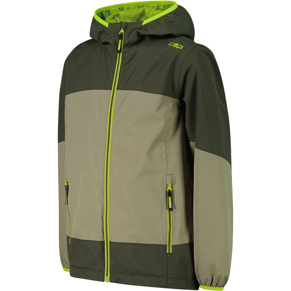 Cmp chaqueta impermeable niño KID JACKET FIX HOOD vista detalle