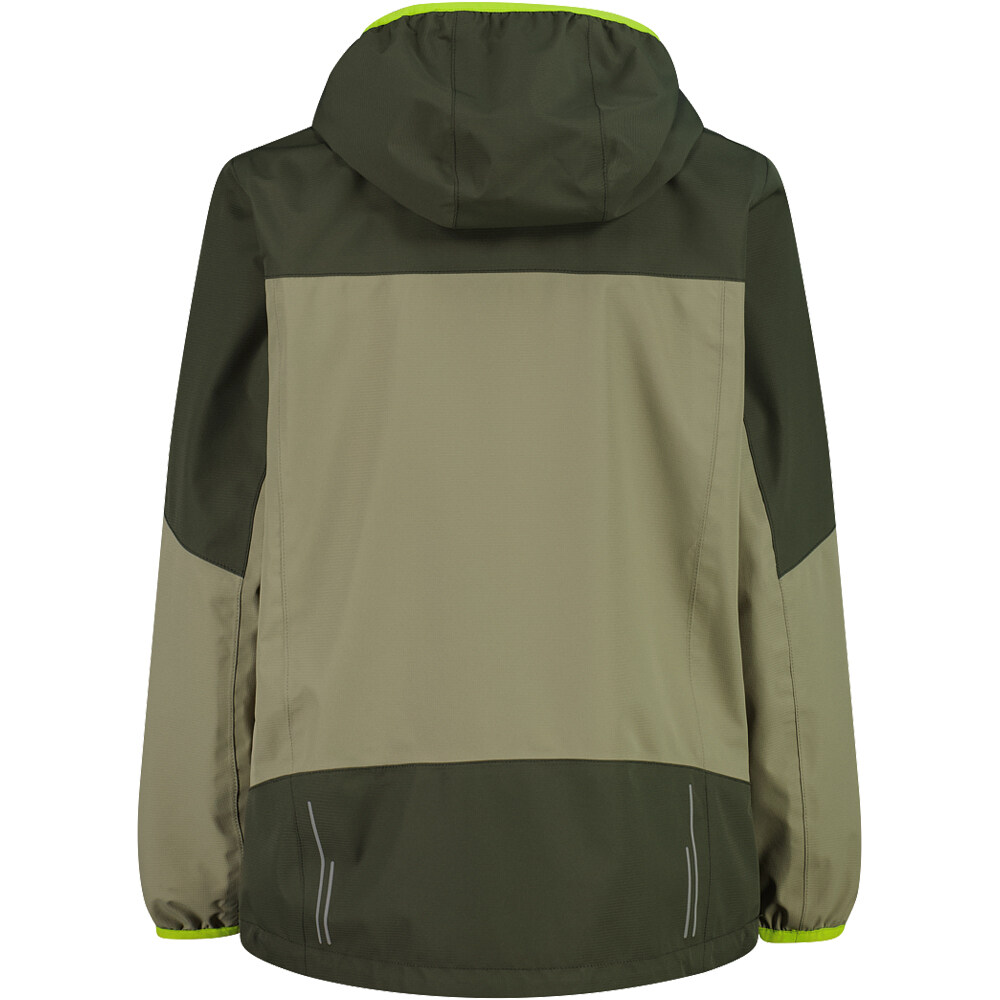 Cmp chaqueta impermeable niño KID JACKET FIX HOOD vista trasera