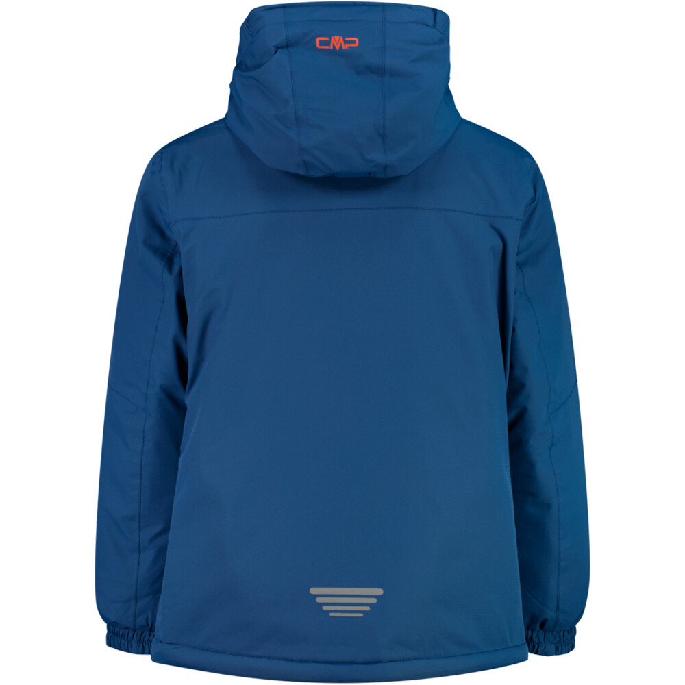 Cmp chaqueta impermeable niño KID JACKET FIX HOOD vista trasera