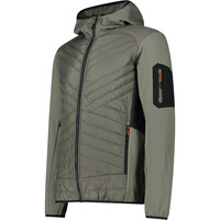 Cmp chaqueta outdoor hombre MAN HYBRID JACKET FIX HOOD vista detalle