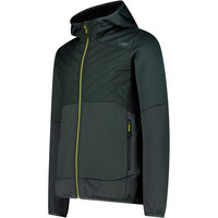 Cmp chaqueta outdoor hombre MAN HYBRID JACKET FIX HOOD vista detalle