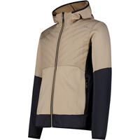 Cmp chaqueta outdoor hombre MAN HYBRID JACKET FIX HOOD vista detalle