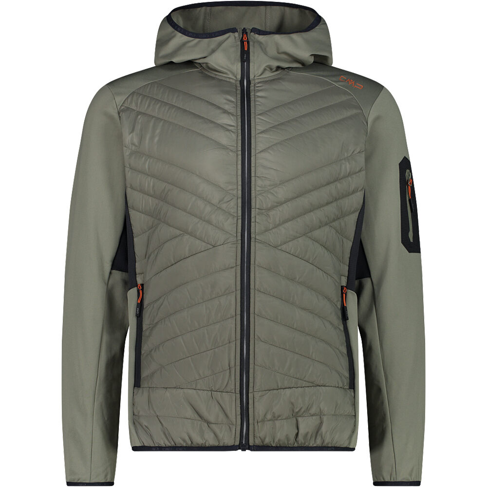 Cmp chaqueta outdoor hombre MAN HYBRID JACKET FIX HOOD vista frontal