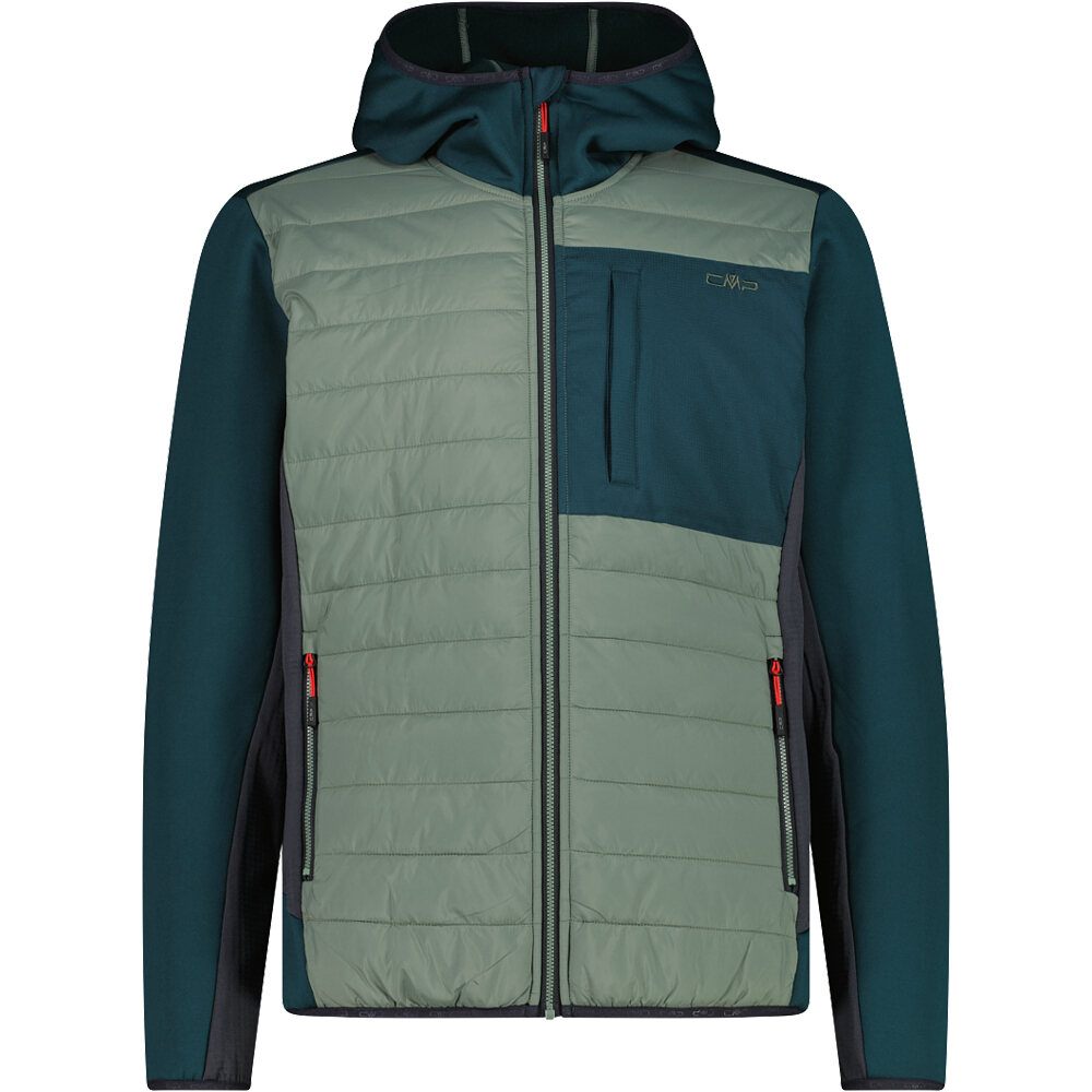 Cmp chaqueta outdoor hombre MAN HYBRID JACKET FIX HOOD vista frontal