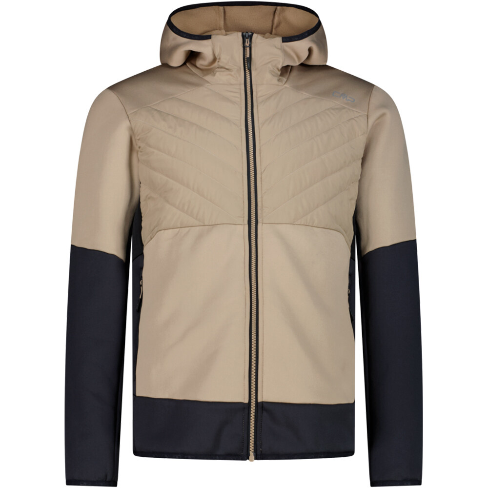 Cmp chaqueta outdoor hombre MAN HYBRID JACKET FIX HOOD vista frontal