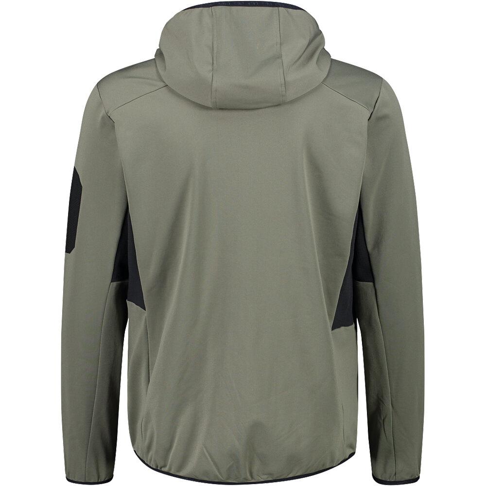 Cmp chaqueta outdoor hombre MAN HYBRID JACKET FIX HOOD vista trasera