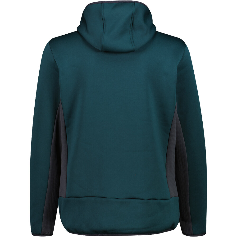 Cmp chaqueta outdoor hombre MAN HYBRID JACKET FIX HOOD vista trasera