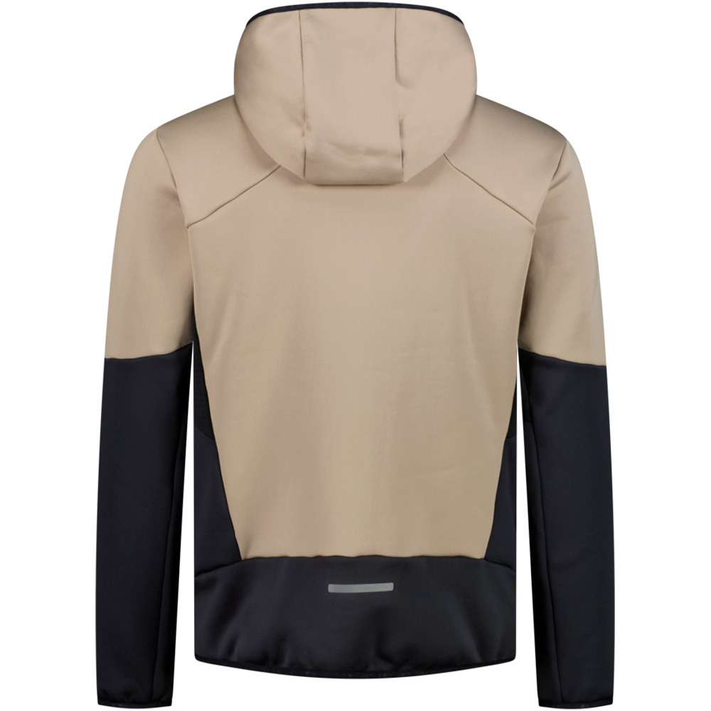 Cmp chaqueta outdoor hombre MAN HYBRID JACKET FIX HOOD vista trasera
