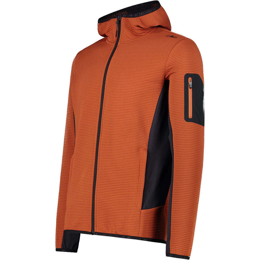 Cmp chaqueta outdoor hombre MAN JACKET FIX HOOD vista detalle