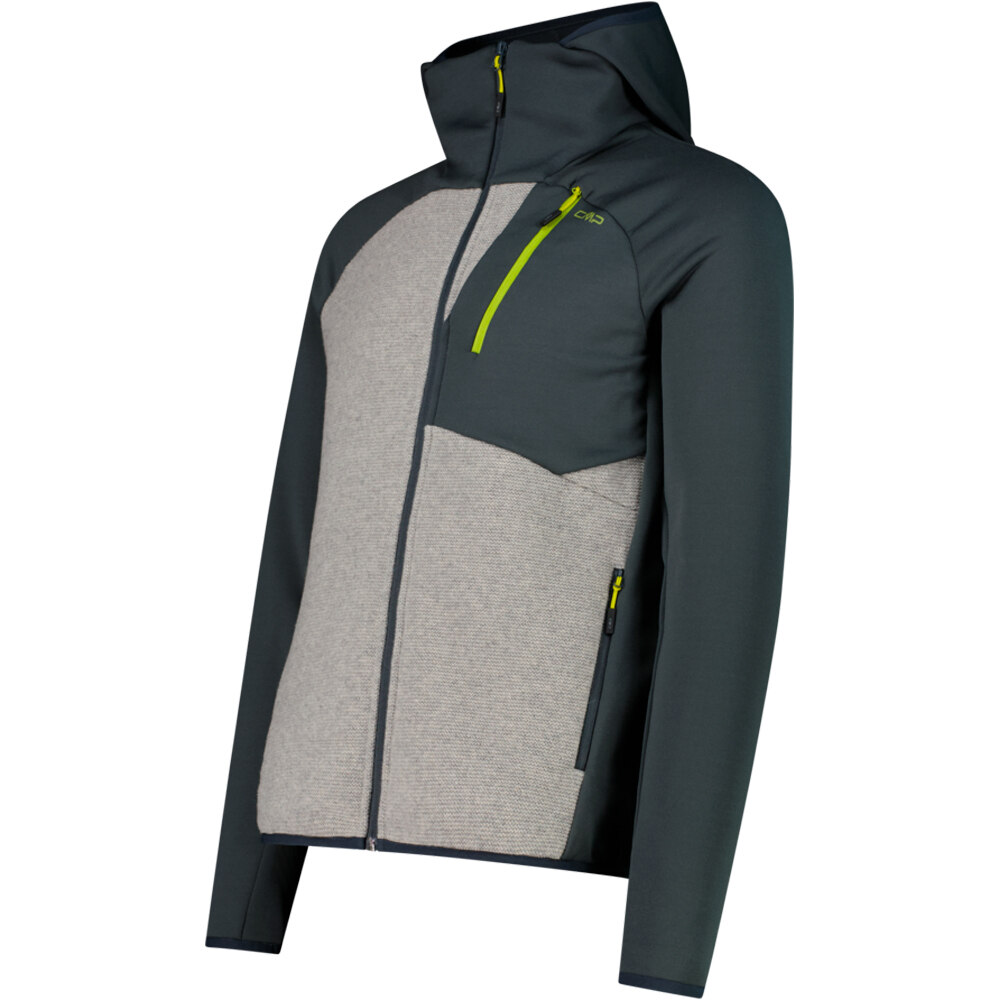 Cmp chaqueta outdoor hombre MAN JACKET FIX HOOD vista detalle