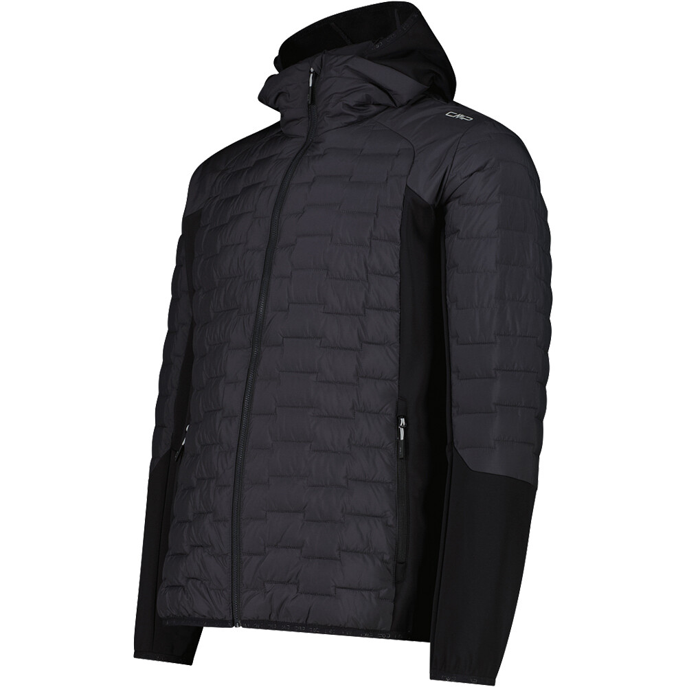 Cmp chaqueta outdoor hombre MAN JACKET HYBRID FIX HOOD vista detalle