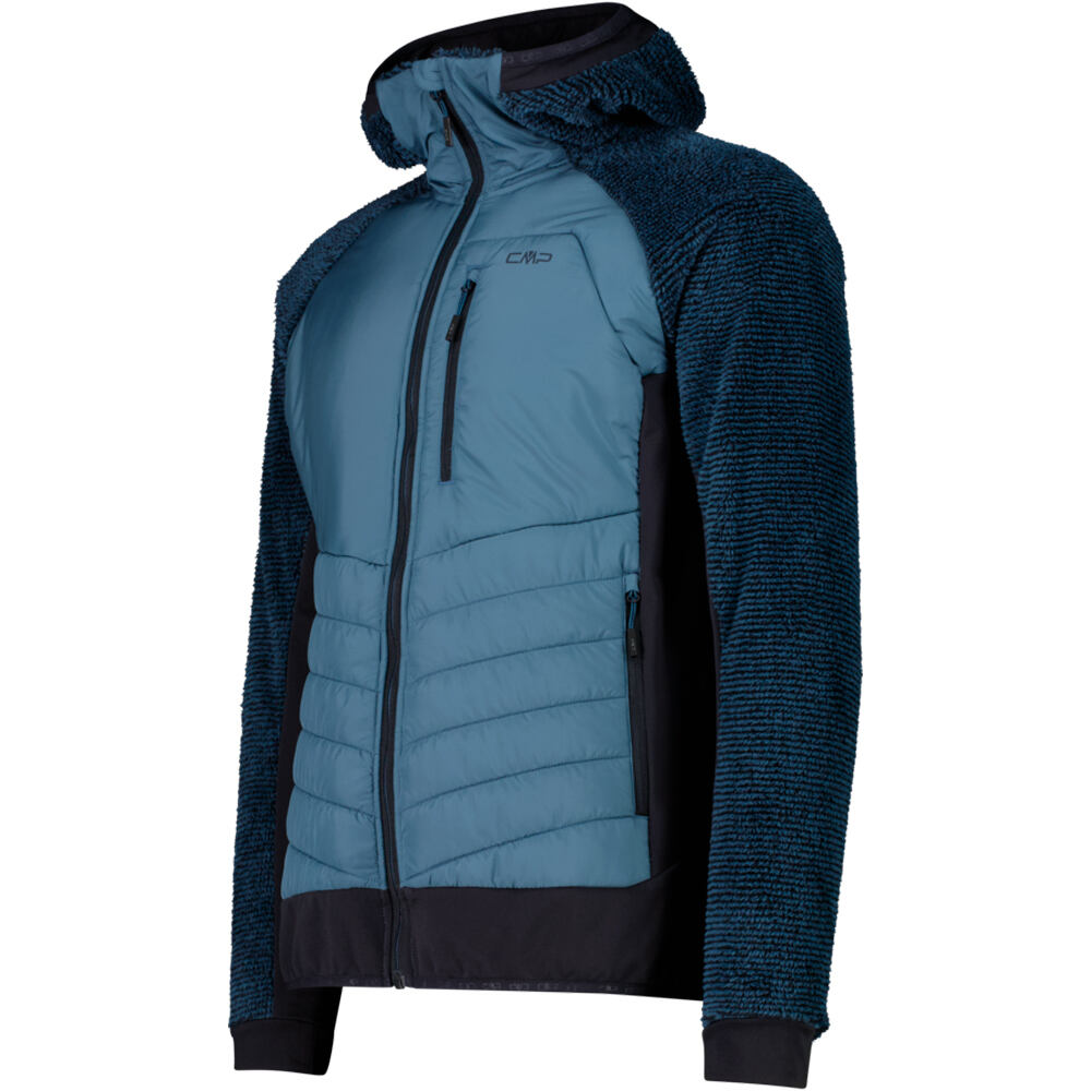 Cmp chaqueta outdoor hombre MAN JACKET HYBRID FIX HOOD vista detalle