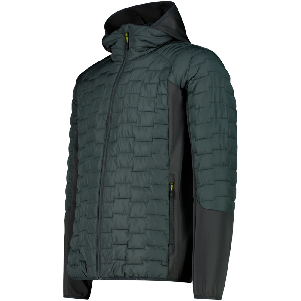 Cmp chaqueta outdoor hombre MAN JACKET HYBRID FIX HOOD vista detalle