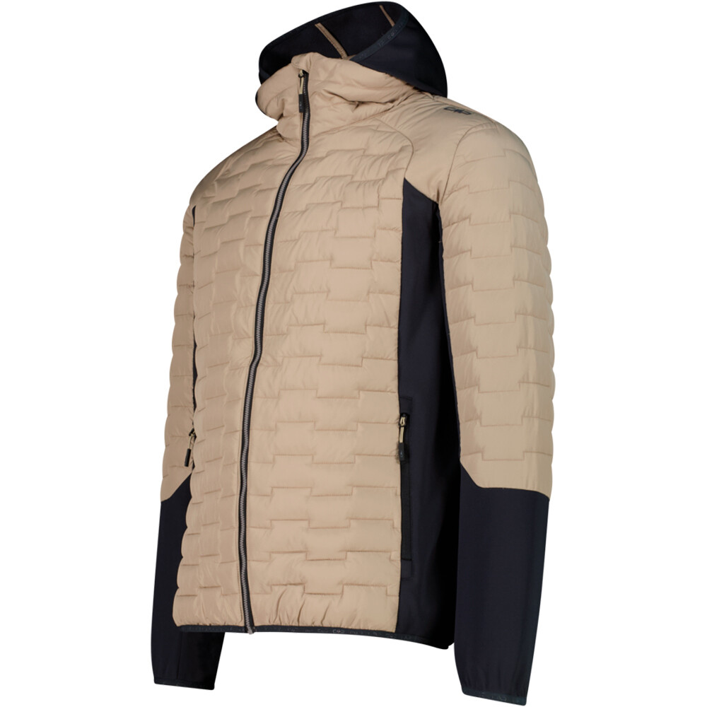 Cmp chaqueta outdoor hombre MAN JACKET HYBRID FIX HOOD vista detalle