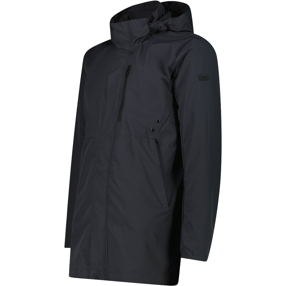 Cmp chaqueta outdoor hombre MAN LONG JACKET ZIP HOOD vista detalle