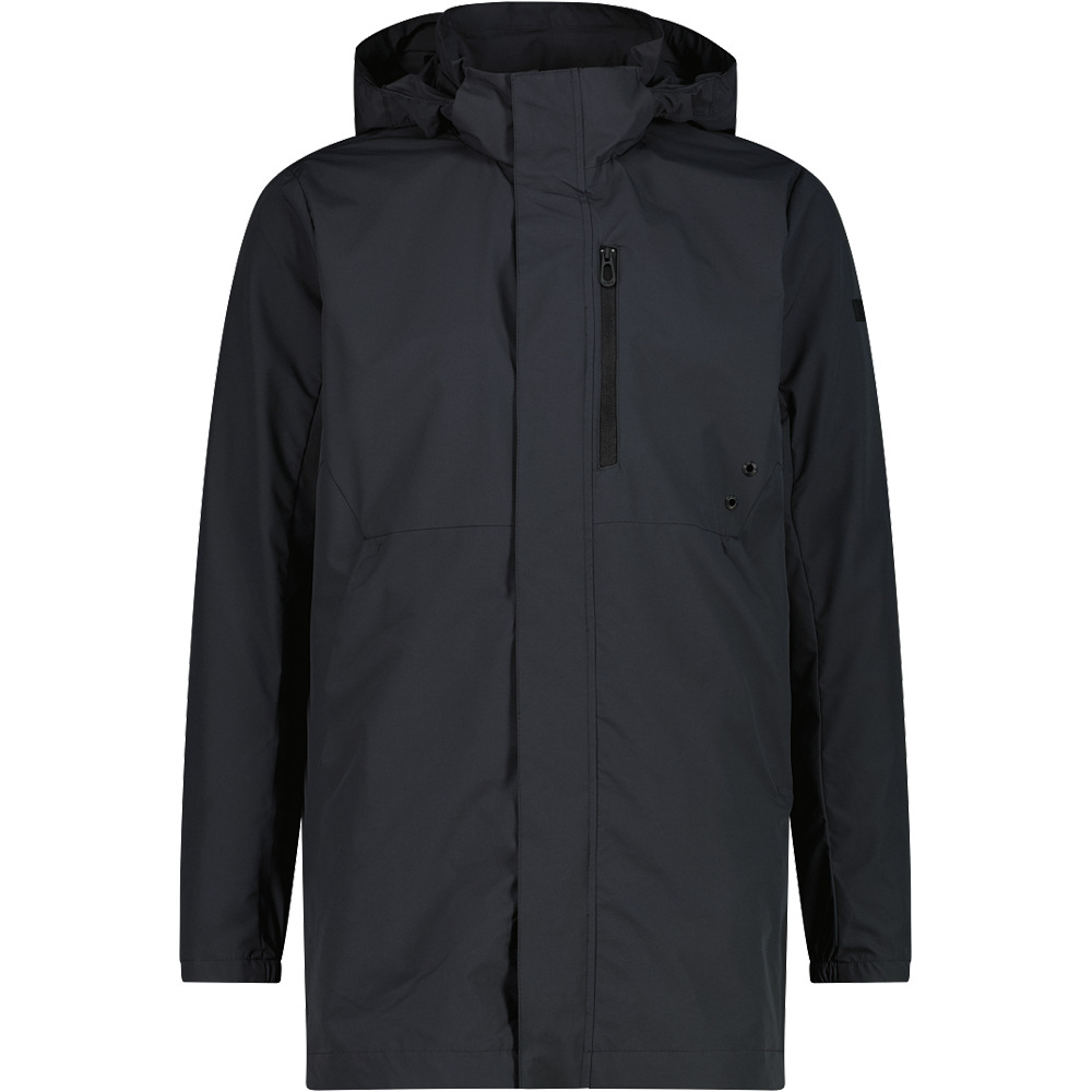 Cmp chaqueta outdoor hombre MAN LONG JACKET ZIP HOOD vista frontal