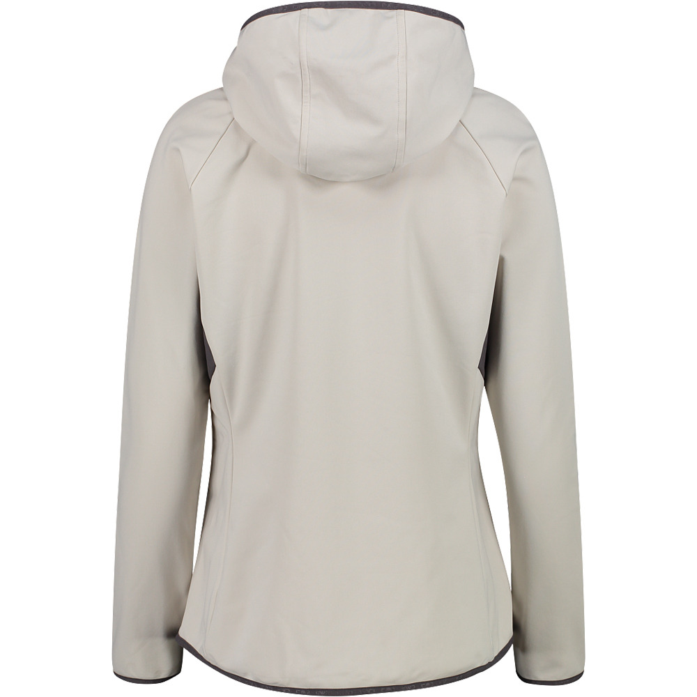Cmp chaqueta outdoor mujer WOMAN JACKET FIX HOOD HYBRID vista trasera