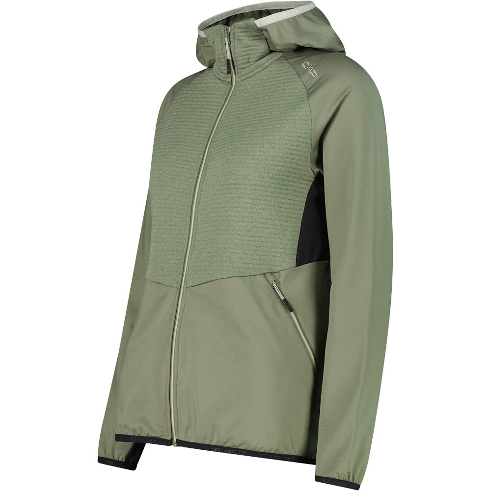 Cmp chaqueta outdoor mujer WOMAN JACKET FIX HOOD vista detalle