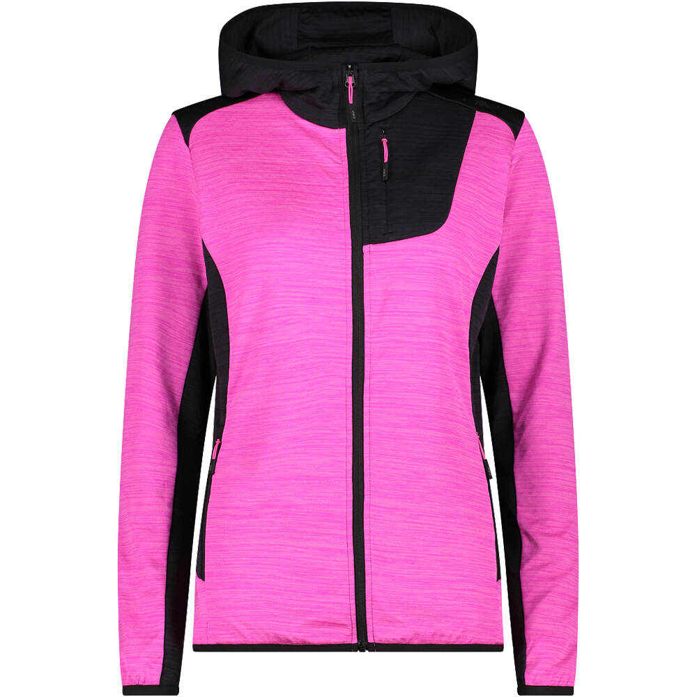 Cmp chaqueta outdoor mujer WOMAN JACKET FIX HOOD vista frontal