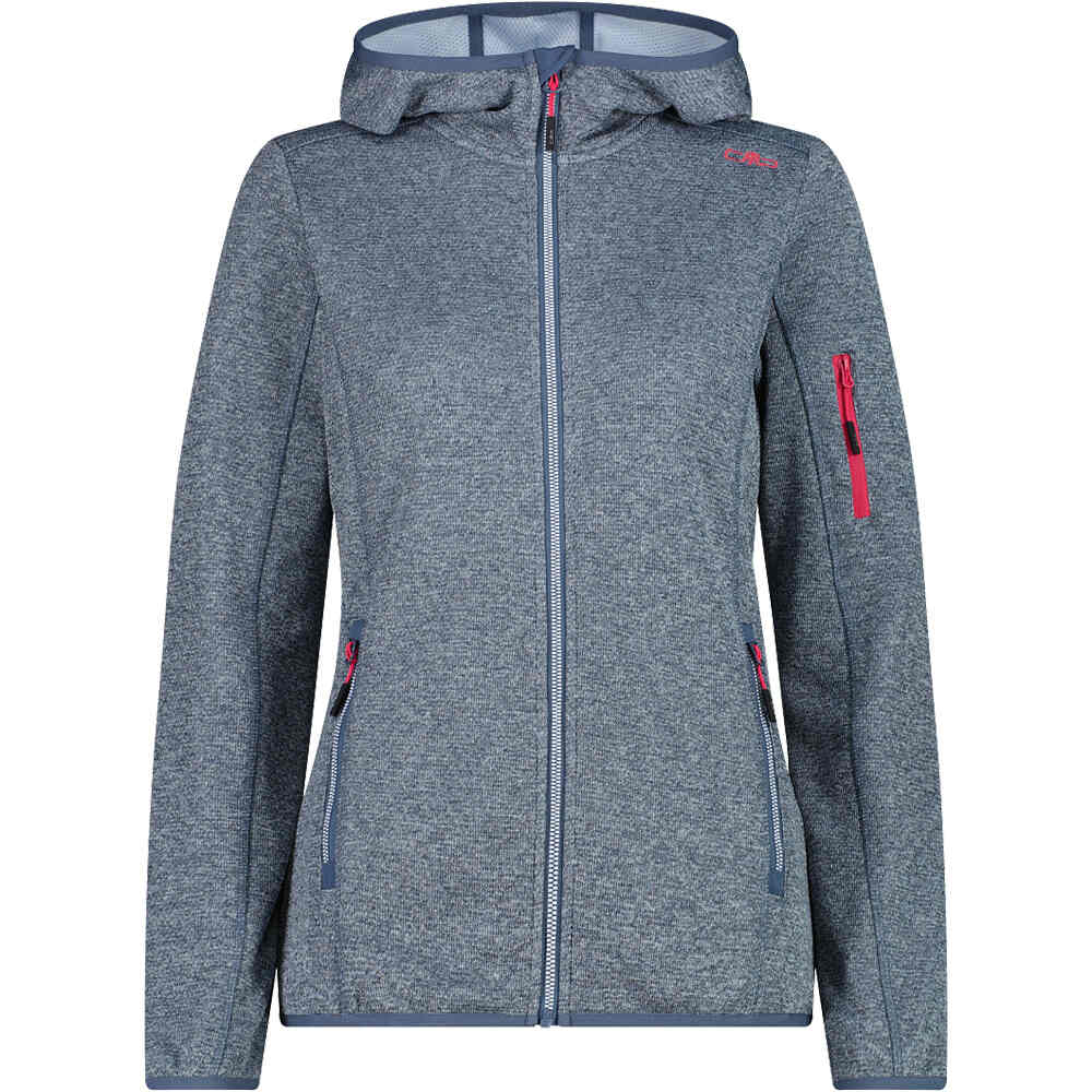 Cmp chaqueta outdoor mujer WOMAN JACKET FIX HOOD vista frontal