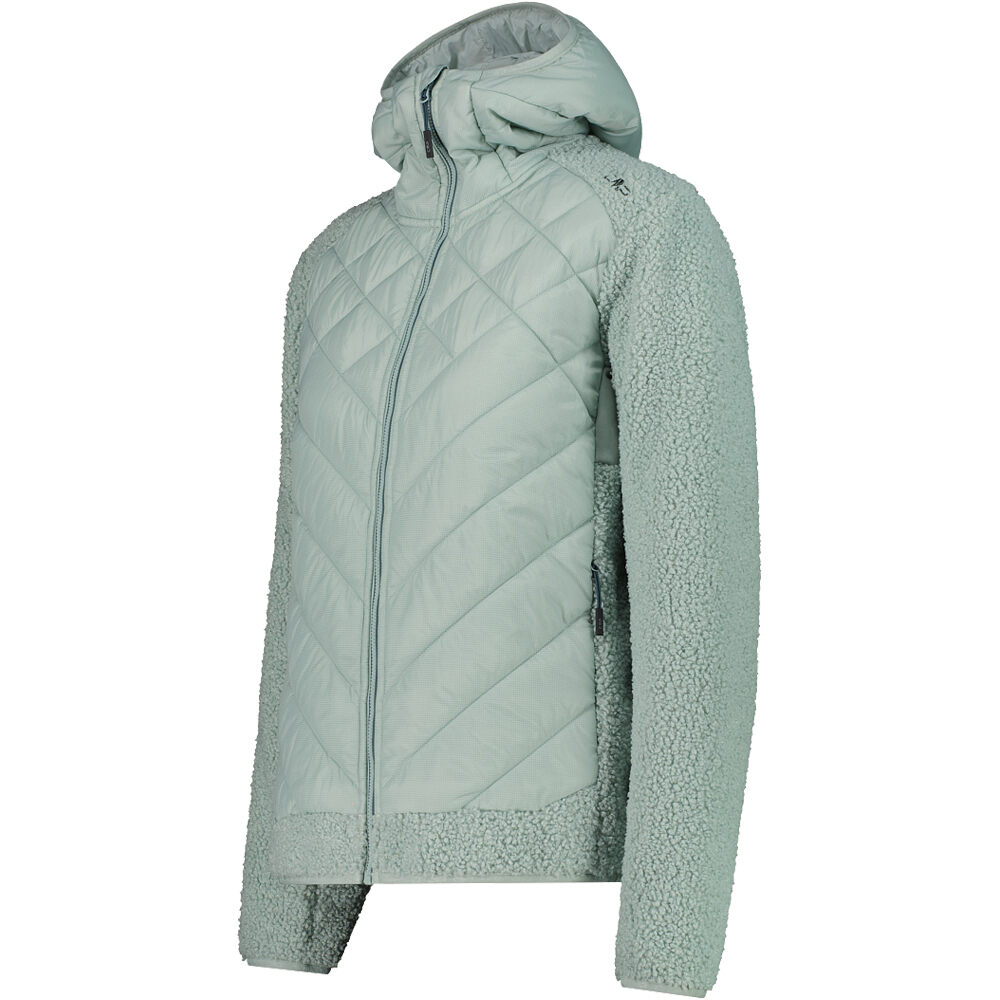 Cmp chaqueta outdoor mujer WOMAN JACKET HYBRID FIX HOOD vista detalle