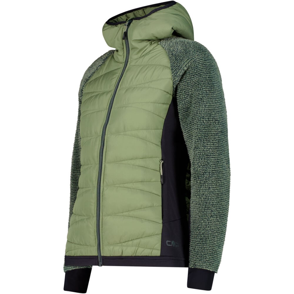 Cmp chaqueta outdoor mujer WOMAN JACKET HYBRID FIX HOOD vista detalle