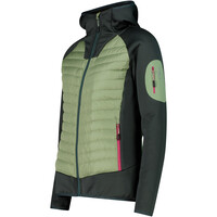 Cmp chaqueta outdoor mujer WOMAN JACKET HYBRID FIX HOOD vista detalle