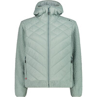 WOMAN JACKET HYBRID FIX HOOD