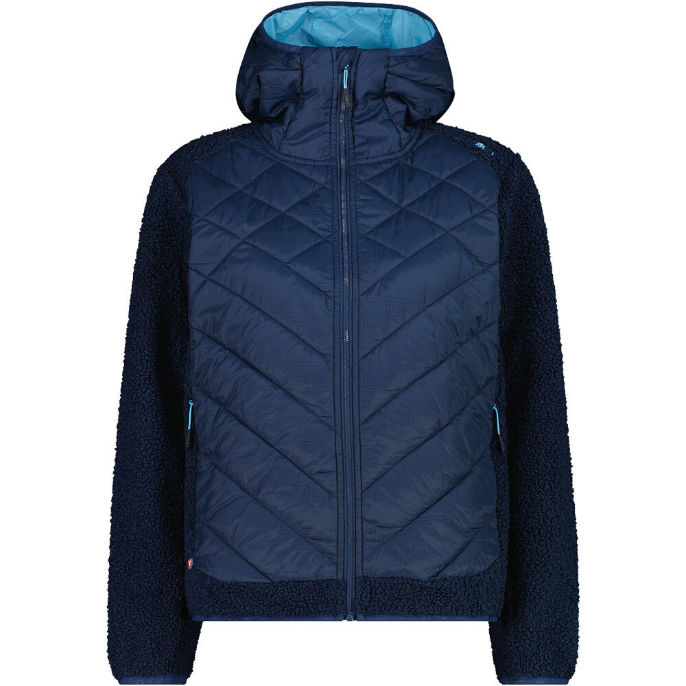 Cmp chaqueta outdoor mujer WOMAN JACKET HYBRID FIX HOOD vista frontal