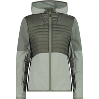 WOMAN JACKET HYBRID FIX HOOD