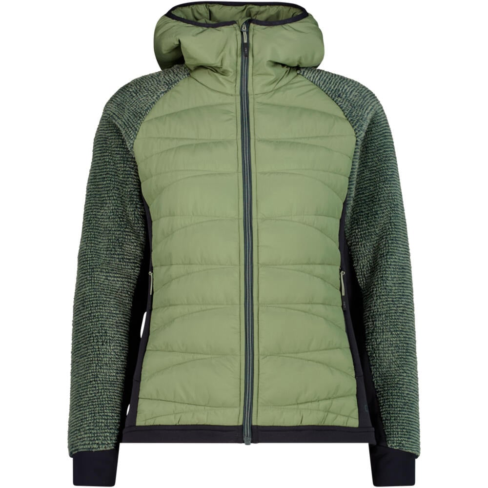 Cmp chaqueta outdoor mujer WOMAN JACKET HYBRID FIX HOOD vista frontal