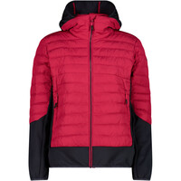 WOMAN JACKET HYBRID FIX HOOD